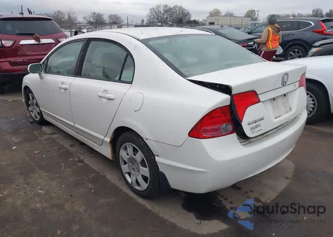 2008 Honda Civic Lx z USA, uszkodzony, nr VIN 1HGFA16568L019633